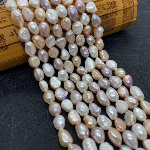 New Natural Fresh Water 7-8mm Rice Pearl DIY Jewelry Making Fashion Necklace Bracelet Lady Jewelry Accessories