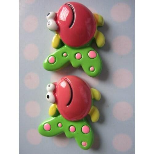 10pcs/lot kawaii flat back resin cartoon goldfish kids DIY resin cabochons accessories about 25mm