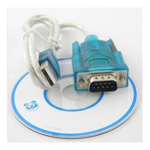 100pcs 0.8M USB2.0 TO RS232 DB9Pin Converter Adapter Cable COM Port Serial Cable with CD Driver