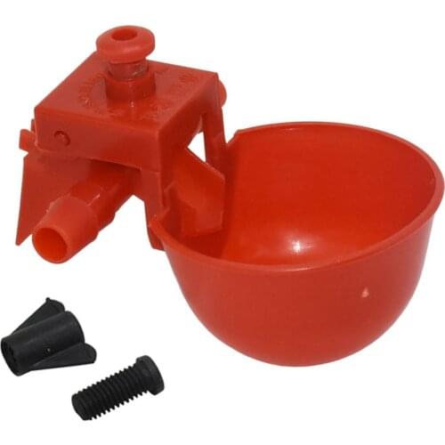 100 Pcs Drinker Drinking Cups for Chickens red Quail Chicken Waterer Bowl Automatic Poultry Coop Feeder water Drinking Cups