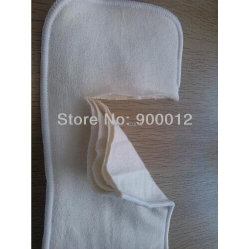 Big Discount 4 Layers Hemp Organic Cotton Reusable Washable Cloth Diapers Inserts for Nappies 25 pcs Free Shipping