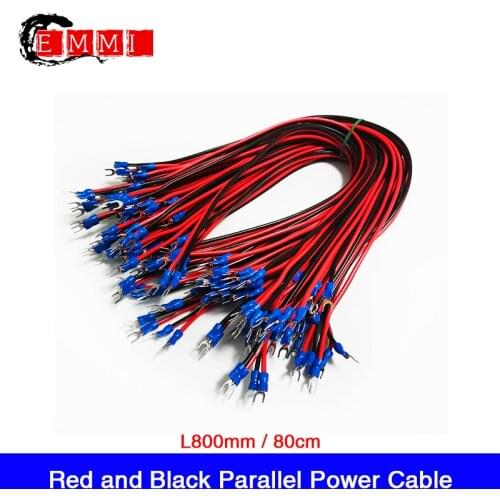5Pcs/Lot 800mm / 80cm Pure Copper Power Supply Cable Power Cord Power Wire for Indoor Outdoor LED Display Screen