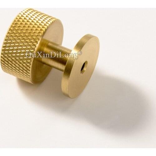 European 5PCS Pure Brass Knurled Furniture Handles Drawer Pulls Cupboard Wardrobe Kitchen Wine TV Cabinet Pulls Handles & Knobs