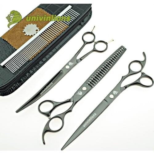 8" univinlions pet grooming scissors dog grooming scissors professional dog shears dog cat hair clippers cutting cat hair set