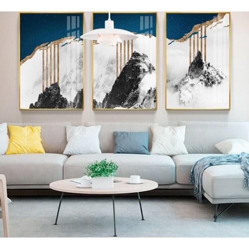 Abstract Oil Painting Print on Canvas Modern Landscape Print Picture Canvas Painting Wall Art Picture Painting for Home Decor