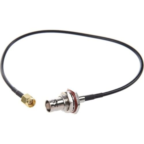 Promotion! SODIAL(R) SMA Male to BNC Female Plug Adapter Antenna Pigtail Cable 13"