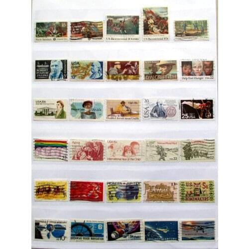 American USA 300 PCS All Different Used Postage Stamps Off Paper In Good Condition For Collecting All From US