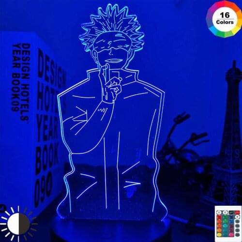 Anime Jujutsu Kaisen Led Night Light Satoru Gojo Lamp for Bedroom Decor Birthday Gift Satoru Gojo Light Jujutsu Kaisen Gadget