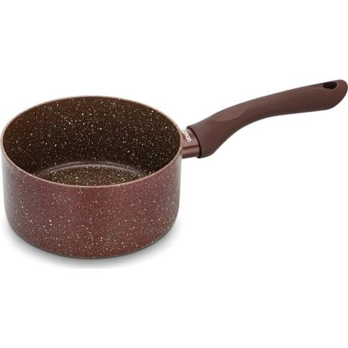 Without Glass Lid Brown Non-Stick 16 CM 1.4L Sauce Pan Coating Aluminum Pots for Cooking Cookware Kitchen Pots