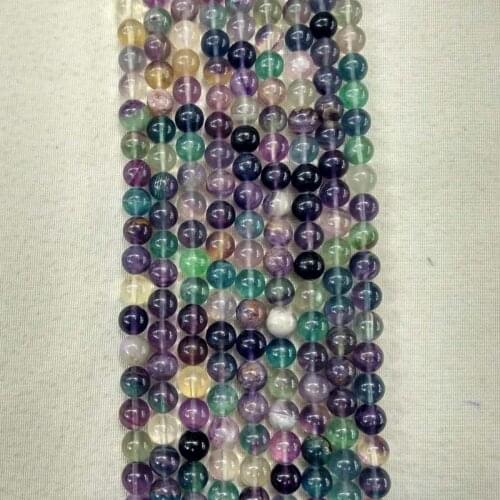 2017 Fashion natural fluorite round shape loose 10mm beads for jewelry accessories making 37pcs/lot wholesale free shipping