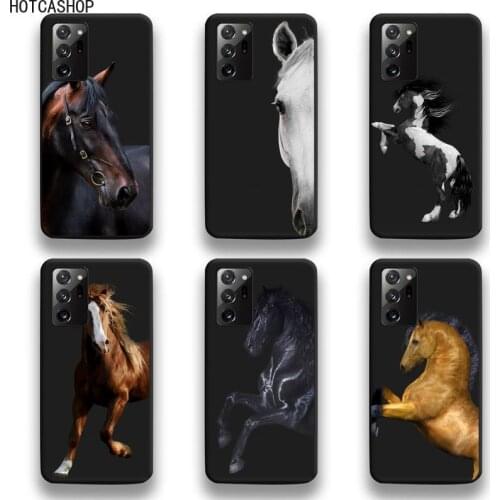 Watercolor Horse Horses Phone Case For Samsung Galaxy Note20 ultra 7 8 9 10 Plus lite M51 M21 M31 J8 2018 Prime
