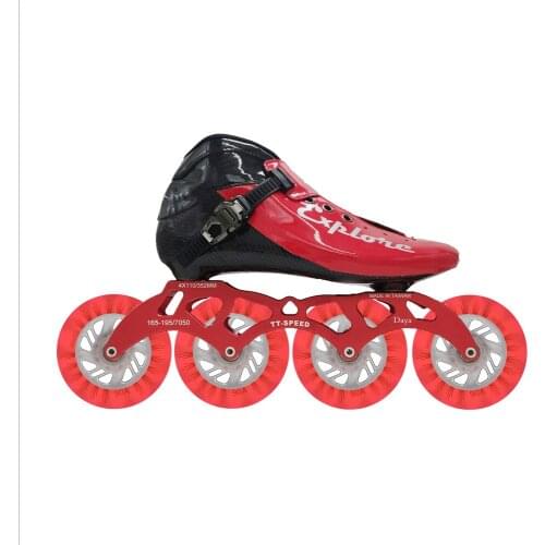 Kids Carbon Fiber Street Inline Speed Skates 90A Roller LED Shine Boys Girls Children Daily Skating Shoes Asphalt Concrete Road