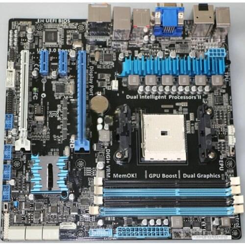 For ASUS F2A85-M PRO FM2 A85 Motherboard DDR3 AMD VGA+DVI Support A10 5800K