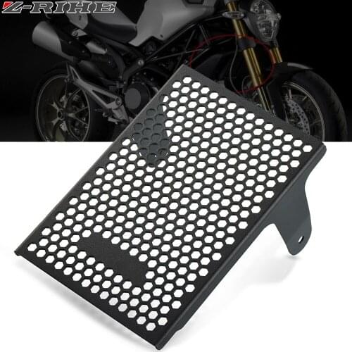 Motorcycle Accessories Radiator Grille Guard Cover For Ducati Monster 1100 796 S EVO 2009-2016 2010 2011 2012 Oil Cooler Guard