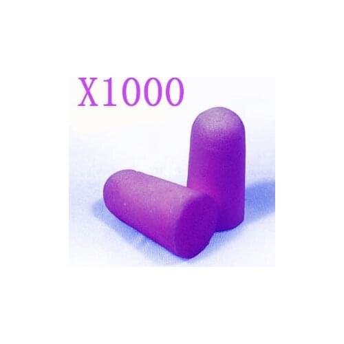 [ Fly Eagle ] Plugfones Purple Foam 1000pcs EARBUDS EARPLUGS HEADPHONES Comfort EAR PROTECTION