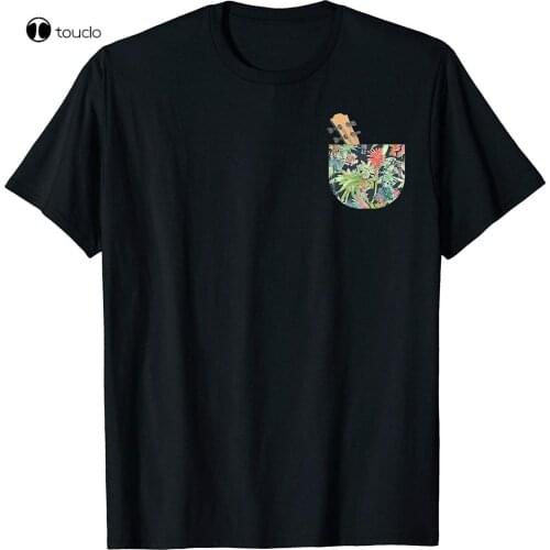 Hawaiian Pocket T Shirt - Ukulele Vintage Gift For Men Women Funny Tee
