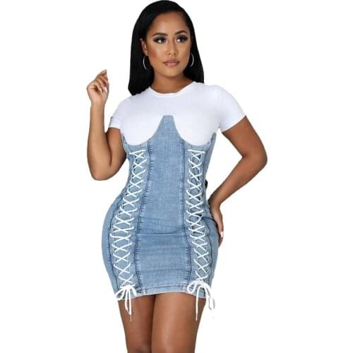 HHDMV Fashion Denim Dresses