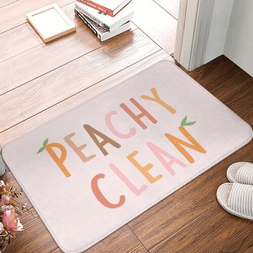 Peachy Clean Doormat Carpet Mat Rug Polyester Anti-slip Floor Decor Bath Bathroom Kitchen Balcony 40x60