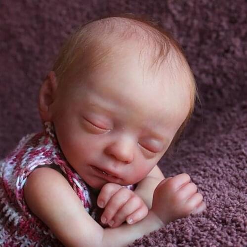 15inches Reborn Doll Kit Blessing Sleeping Baby DIY Blank Kit Unpainted Unfinished Doll Parts Kit Reborn Bebe