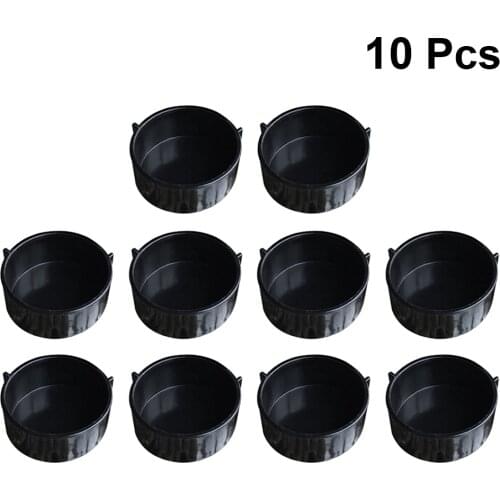 10pcs Reptile Food Water Feeder Tortoise Feeding Bowl Spider Food Dish Round Snake Feeder