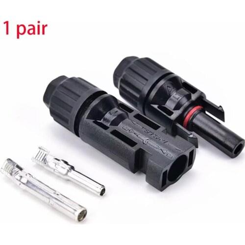 1 pair solar connector Male + Female Connectors Set for PV Solar Panel Cable 2.5mm2 4mm2 6mm2 Accessories for solar system