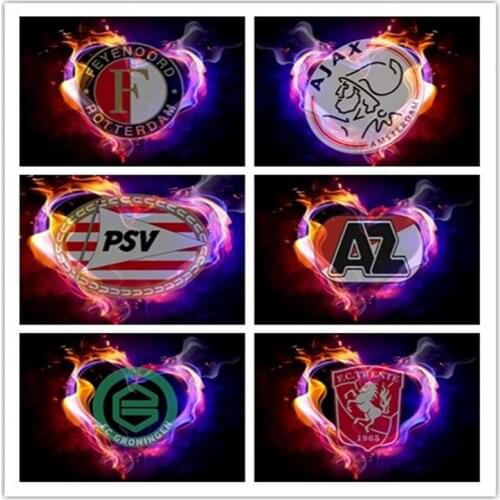 Full 5D Diy Diamond Painting Football Logo Cross Stitch Kit Diamond Mosaic Embroidery Painting Sale Portrait Round Diamond Gift