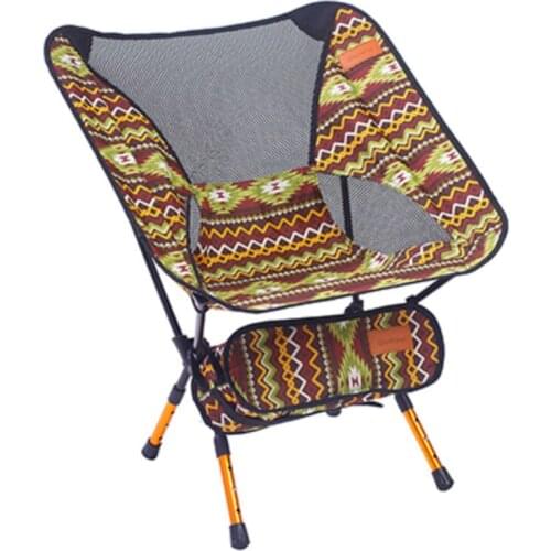 Moon Chair Portable Folding Stool 7075 Chair Fishing Seat Camping Adjustable or Fixed Height Folding Chair Chaise Lounge