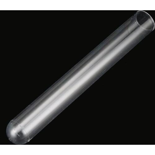 20mm*150mm Hard Plastic Transparent Test Tube Disposable 30ml Round Radioimmunoassay Tube Laboratory Experiment Supplies 5 Pcs