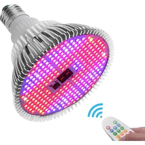 100W Full Spectrum 280 Led Plant Grow Light Bulbs Timer Remote Control Dimmable indoor Phytolamp vegs Greenhouse growbox Tent