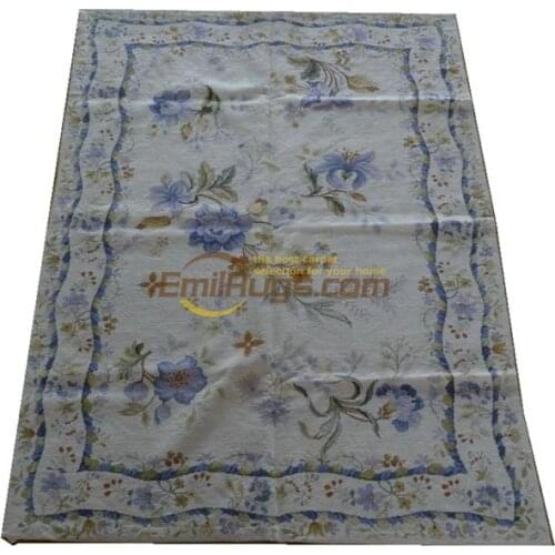Thick Double Knot Plain Woollen Hand-made Ivory Needlepoint Carpet Handmade Home Decore Wool Rug Carpet