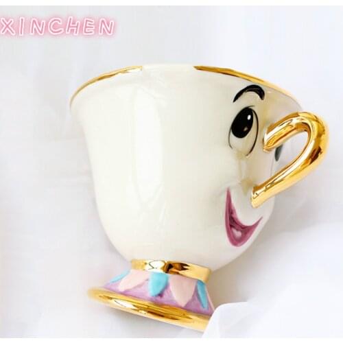 XINCHEN 2020 Hot Sale Beauty and the Beast Mrs Potts' son : Chip Cup Tea Set Coffee Cartoon Mug for friend Lover Gift