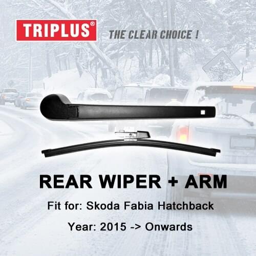 Rear Wiper Arm with Blade for SKODA Fabia Hatchback (2015-Onwards) 1pc 13" 330mm,Rear Wiper Arm & Rear Wiper Blades