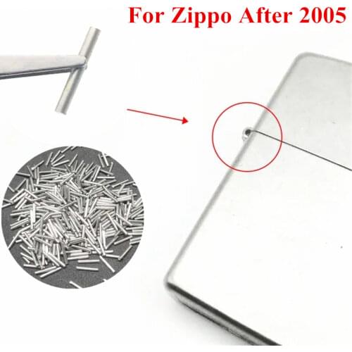10pcs 8*1.2mm Silver Stainless Steel Hinge Pins For ZP Lighter After 2005 Kerosene Lighter Universal Replacement Repair Supplies