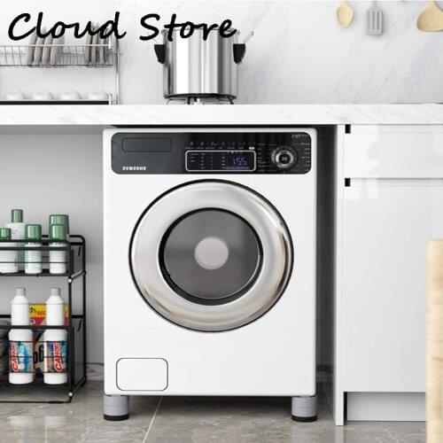 4Pcs Anti Vibration Feet Pads Washing Machine Rubber Mat Anti-Vibration Pad Dryer Universal Fixed Non-Slip Pad Lifting Foot Base
