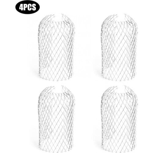 4Pcs Gutter Guard Leaf Filter Strainer Down Spout Strainers Gardening Anti-blocking Tool