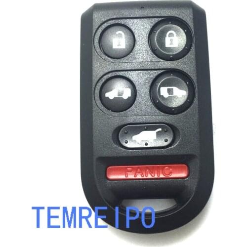 5+1 button replacement car key cover for honda car remote key case no chip inside fob