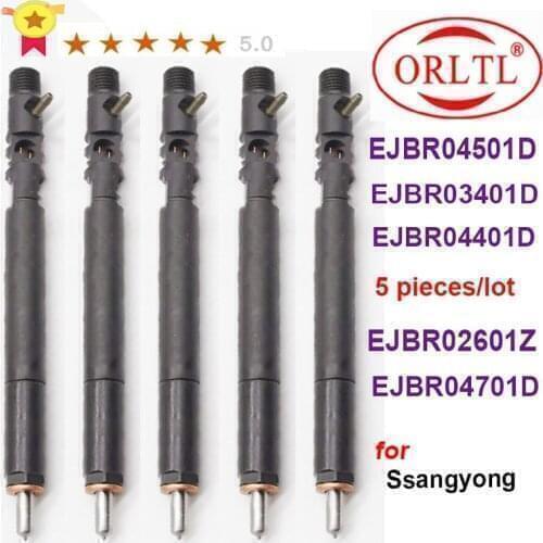 5PC New Diesel Injector EJBR04401D EJBR03401D EJBR04501D EJBR02601Z EJBR04701D A6650170121 A6640170222 For SSANGYONG Euro4/3