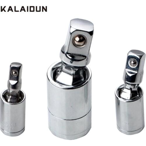 KALAIDUN 360 Degree Rotary Torque Wrench Multifunctional Socket Adapter Universal Joint Set Ratchet Angle Extension Bar