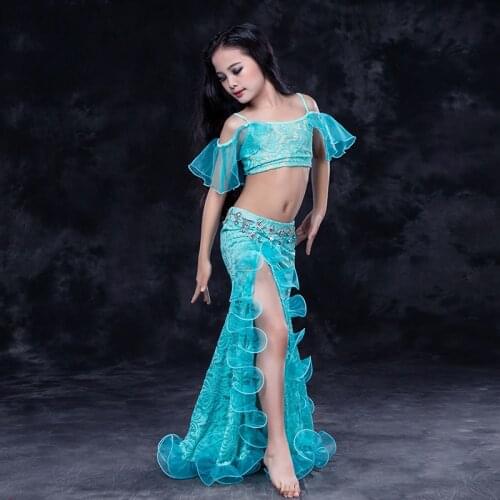 Children child girl kid Bellydance oriental Belly Indian dance dancing costume clothes bra belt scarf ring skirt dress set suit