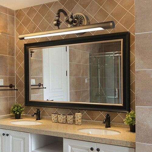 European led wall lamp bathroom lamp copper Mirror headlight Flat mirror light waterproof anti-fog moisture-proof lamp LU8161415