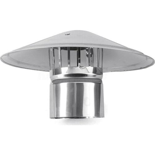 4/6/8 Inch Stove Pipe Chimney Cap Sturdy Durable Fireplaces Rain Hat Zinc Alloy Mushroom-shaped Smokeware