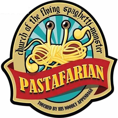 Hot Monster Pastafarian Truck Decal Vinyl Material Fashion Car Stickers Suitable SUV Waterproof KK Good Quality Waterproof