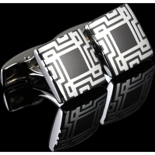 HYX Enamel cufflinks male French shirt cufflinks cufflin French Shirt Men Jewelry Wedding Groom Men Cuff Links