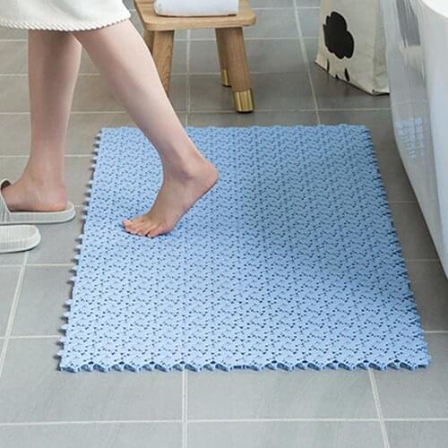 Anti-Slip Shower Bath Mat Massage Carpet Home Bathroom Toilet Cushion Cover Can cut and splice bathroom mat toilet door mat