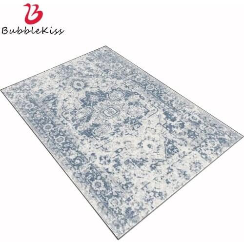 Bubble Kiss European Classical Blue Abstract Pattern Carpet Creative Design Living Room Area Rug for Bedroom Deocration Carpet