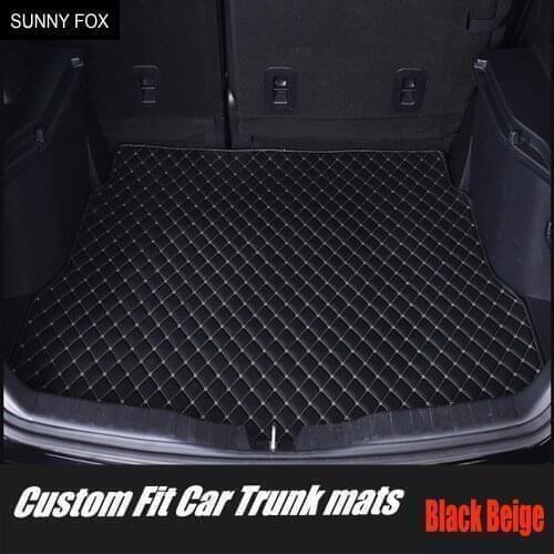Special custom made Car trunk mats cargo Liner for Skoda Superb Yeti Fabia Rapid spaceback 6D heavy duty car styling carpet floo