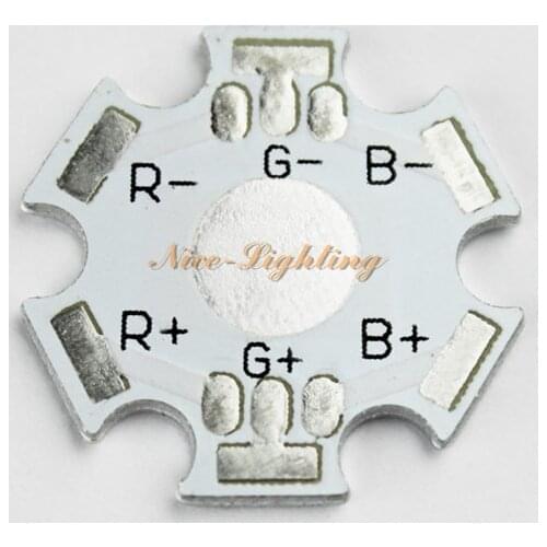Excellent Quality 1W 3W RGB LED Aluminum Base Plate 20mm Diameter 1.5mm Thickness High Power RGB Heat Sink Panel PCB