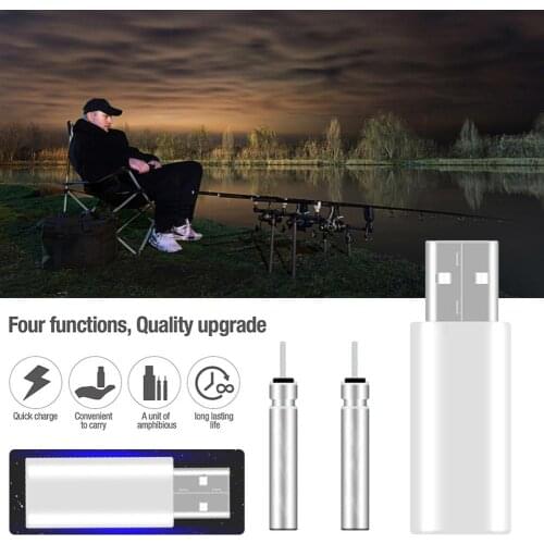 Luminous Electronic CR425 USB Rechargeable Fishing Float Batteries Charger For Outdoor Night Fishing Accessories Tackles