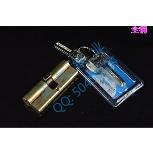 SX001 whole copper and iron key lock cylinder genuine special decoration 2 + 6AB lock heart anti-theft locks core
