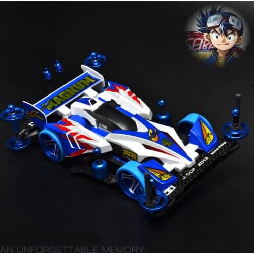 Tamiya CYCLONE MAGNUM Mini 4WD Car Models with AR Chassis Aluminum Alloy Rollers Wheels Carbon Fiber FRP Upgrade Parts Set